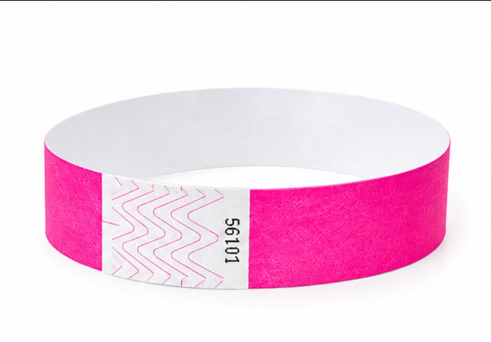 Pulsera de papel Tyvek HCM