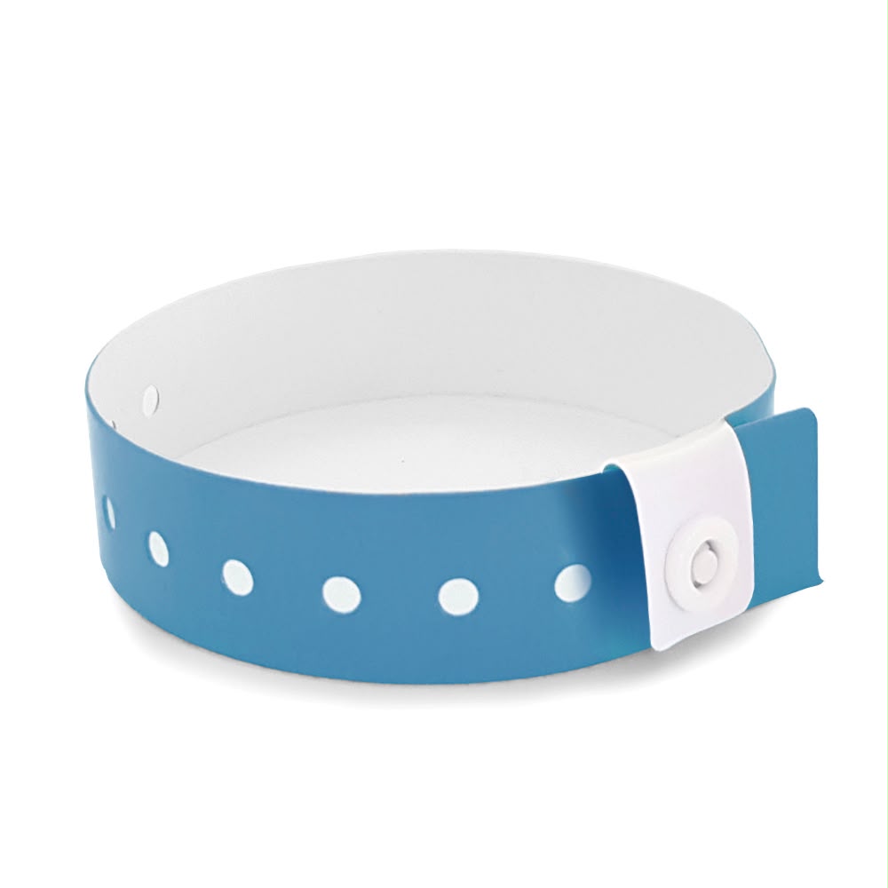 Pulsera de vinilo celeste HCM