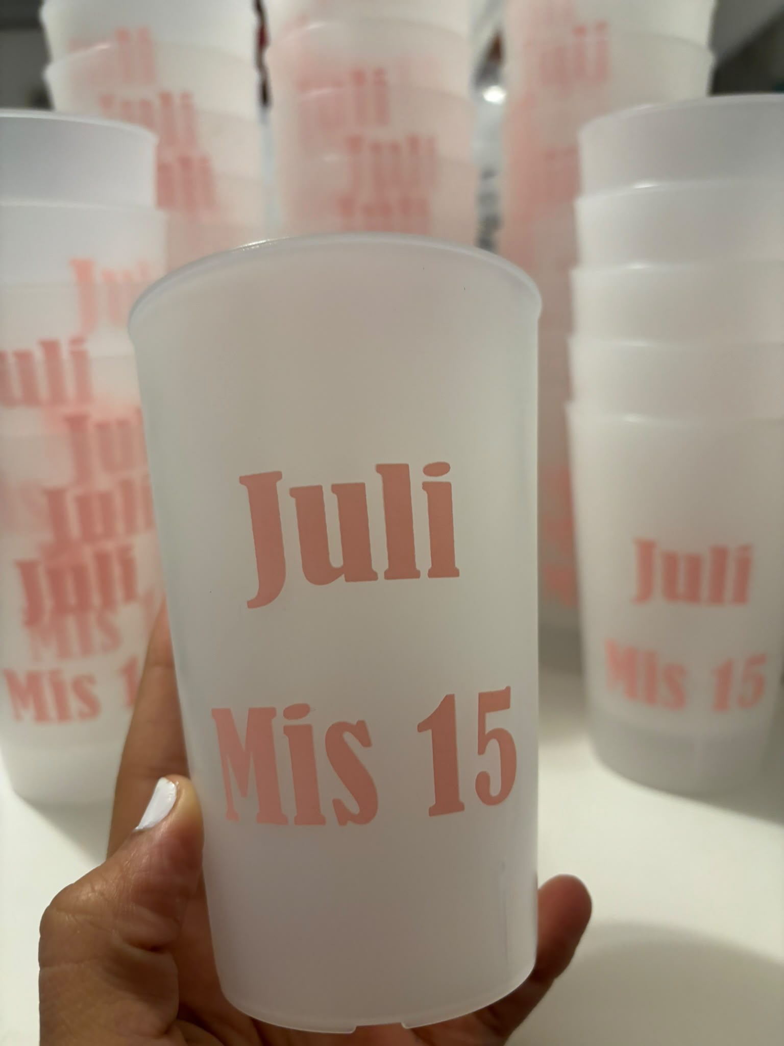 Vasos personalizados Mis 15 Juli